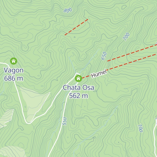 Map of Chata Osa