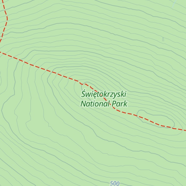 Map of Łysica