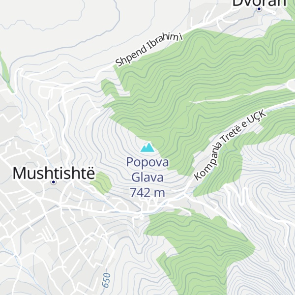 Map of Popova Glava