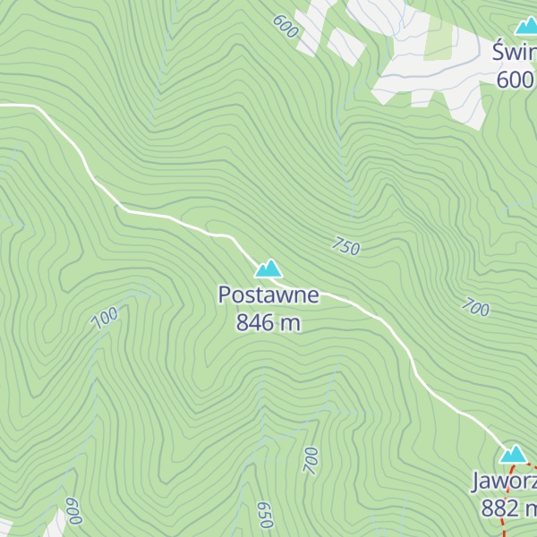 Map of Postawne