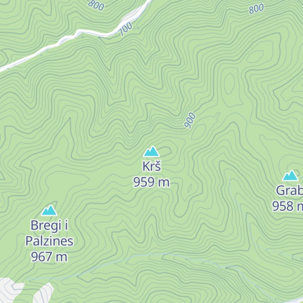 Map of Krš