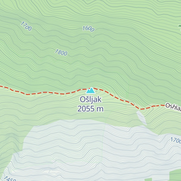 Map of Ošljak
