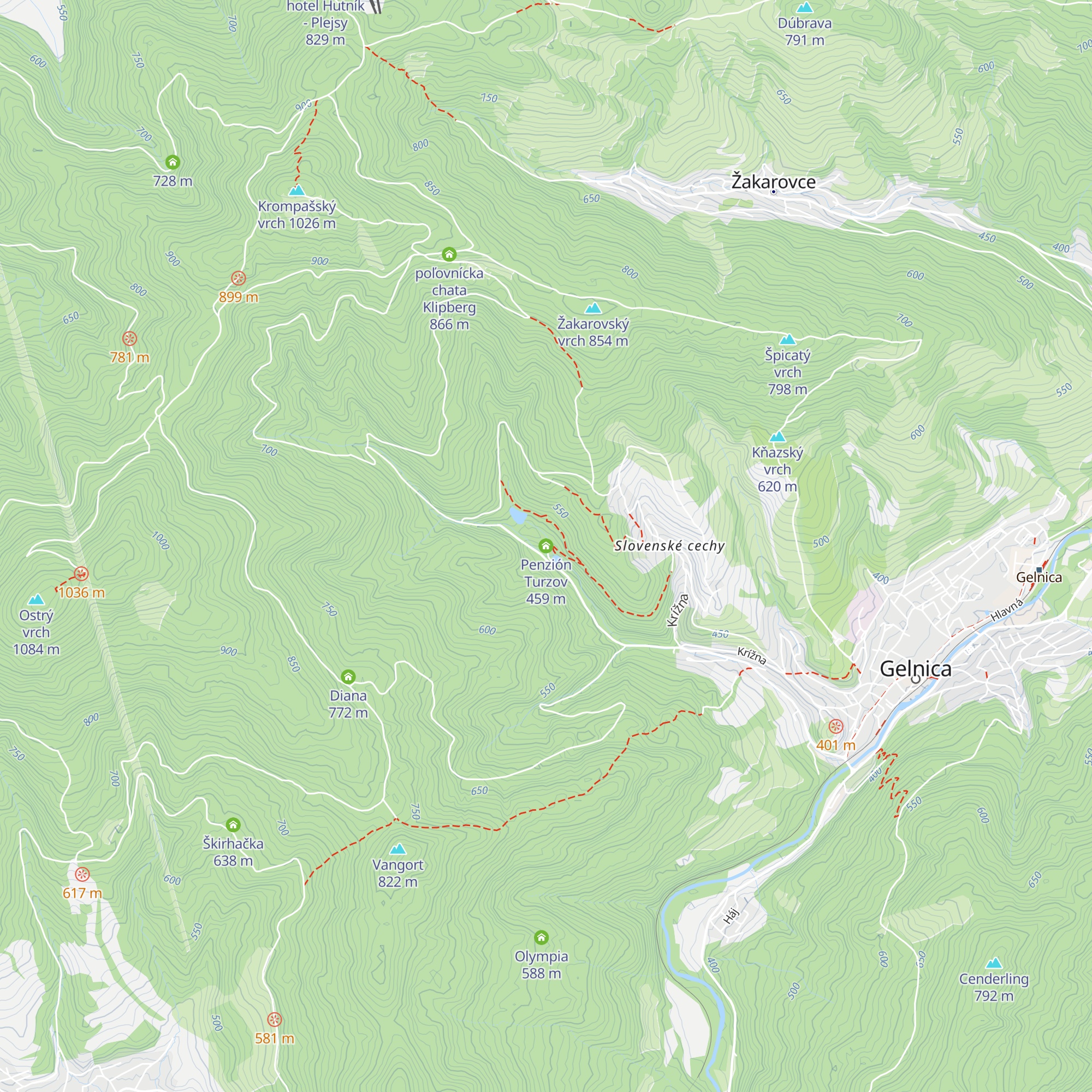 Penzión Turzov map