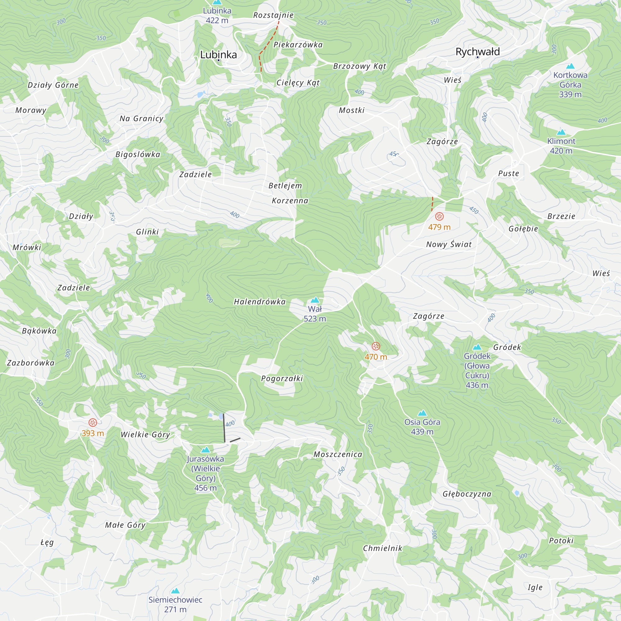 Chata pod Wałem map