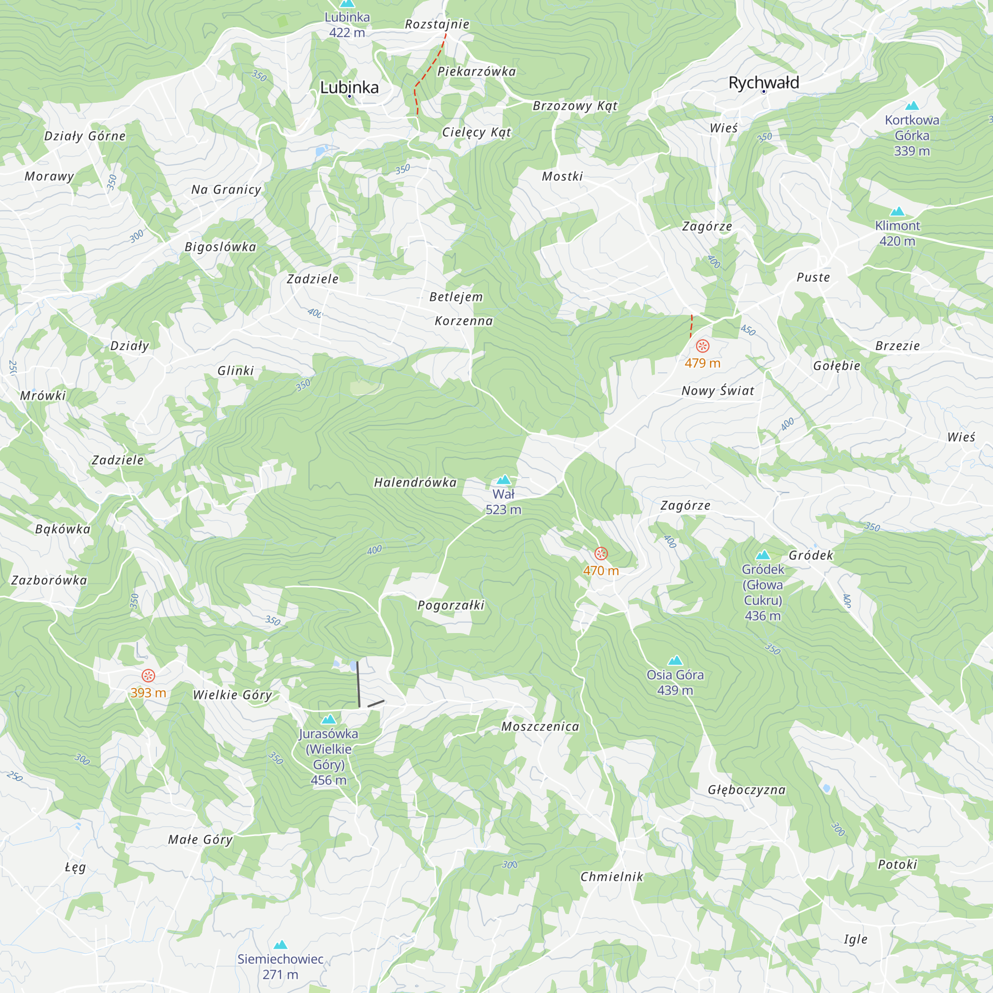 Chata pod Wałem map