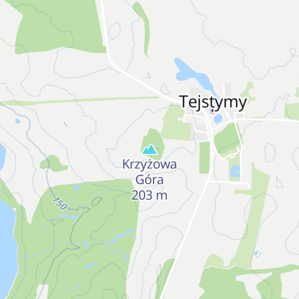 Map of Krzyżowa Góra