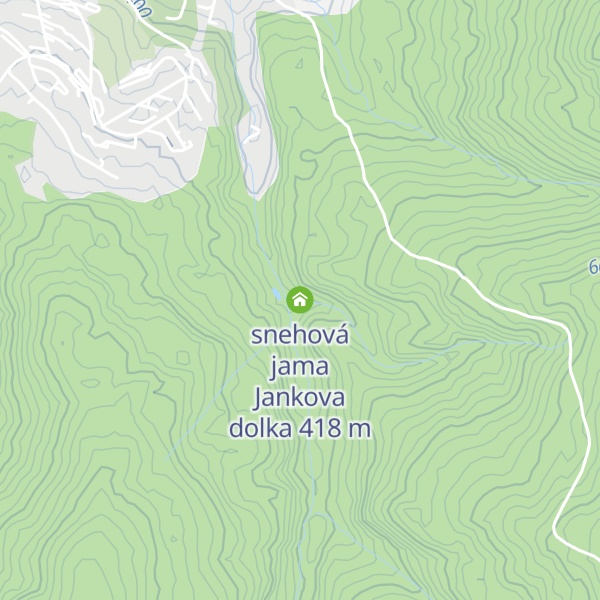 Map of snehová jama Jankova dolka