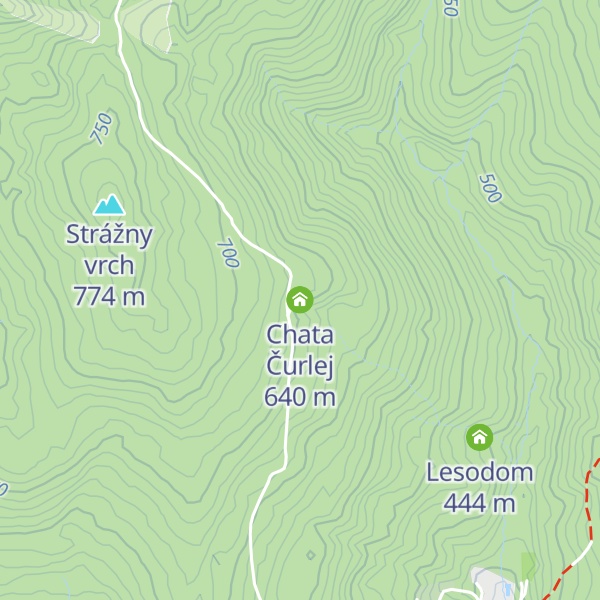 Map of Chata Čurlej