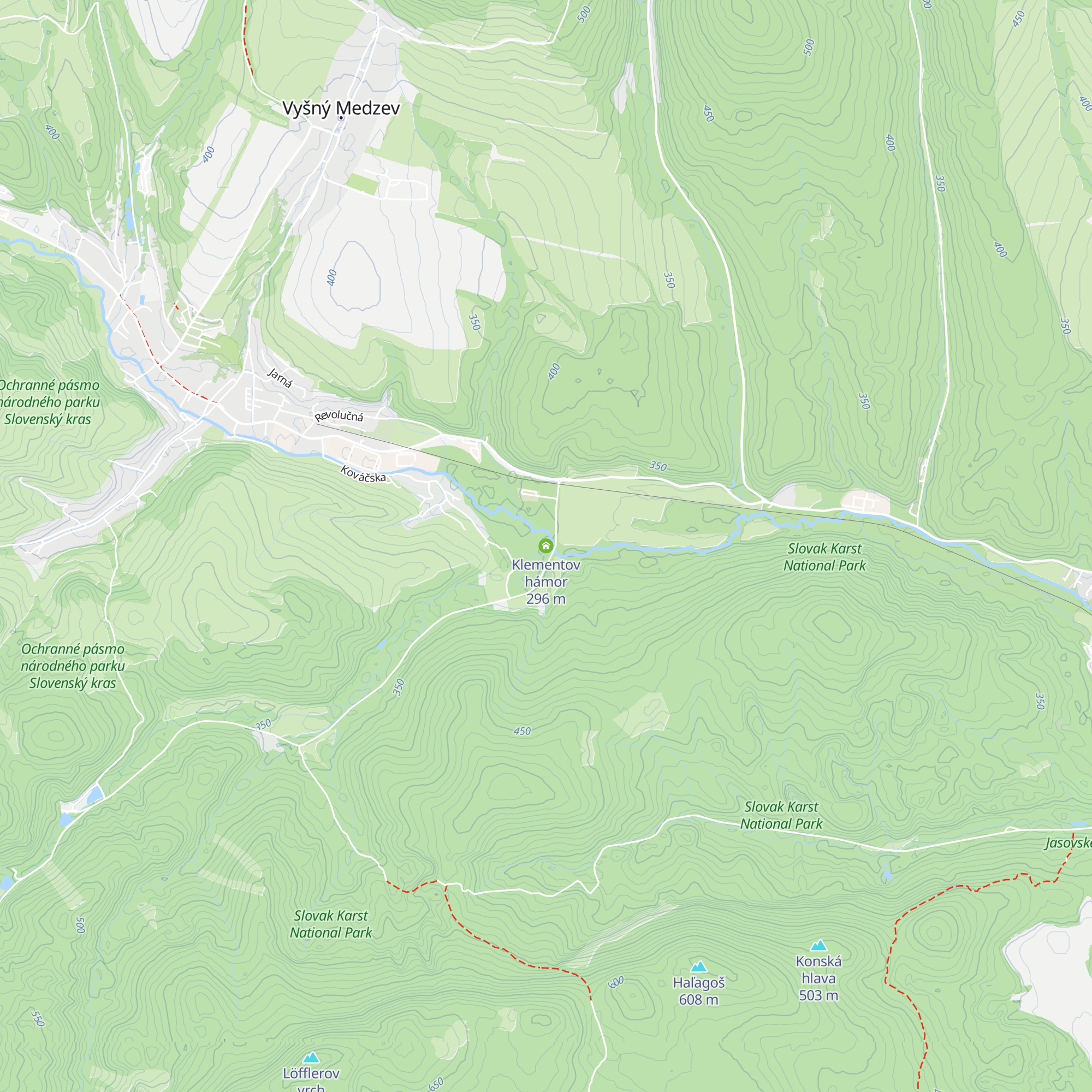 Klementov hámor map