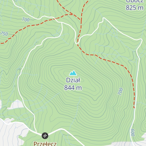 Map of Dział