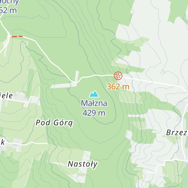 Map of Małzna