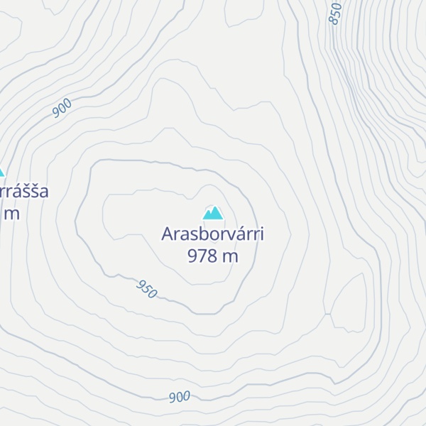 Map of Arasborvárri
