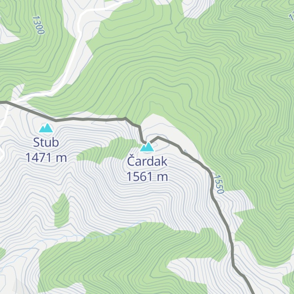 Map of Čardak