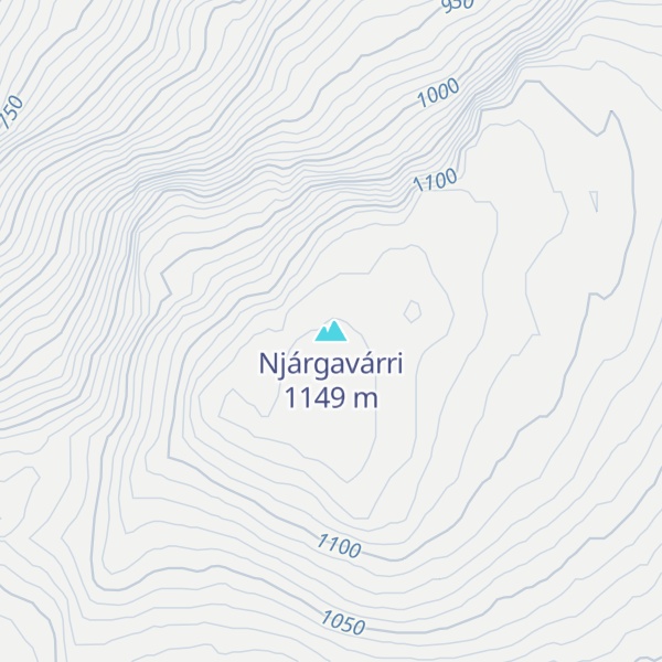 Map of Njárgavárri
