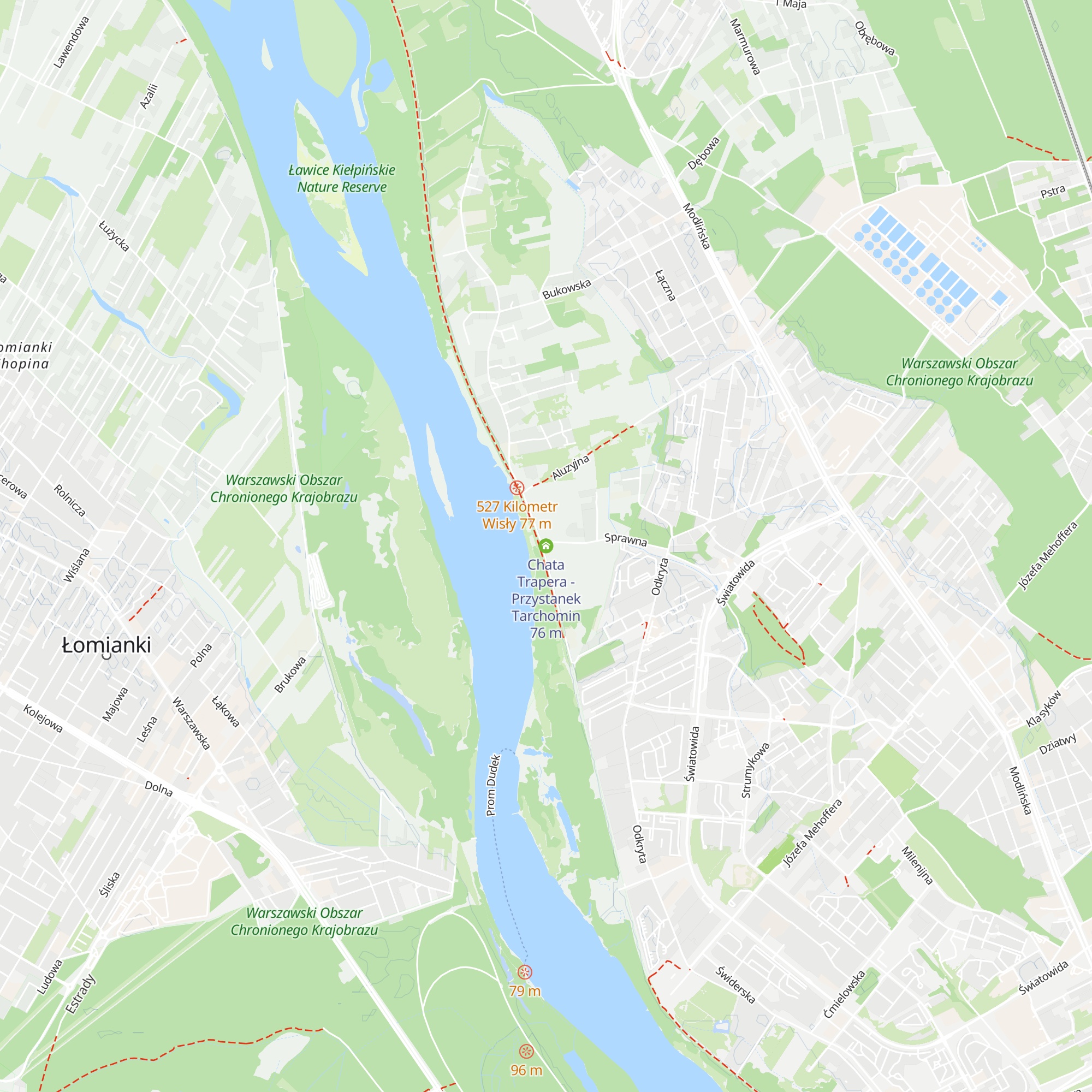 Chata Trapera - Przystanek Tarchomin map