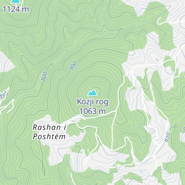 Map of Kozji rog