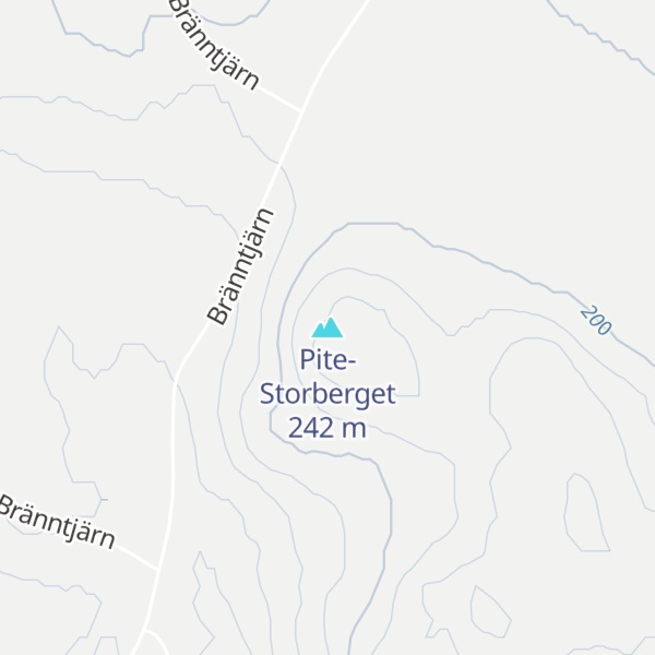 Map of Pite-Storberget