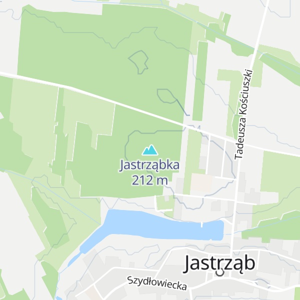 Map of Jastrząbka