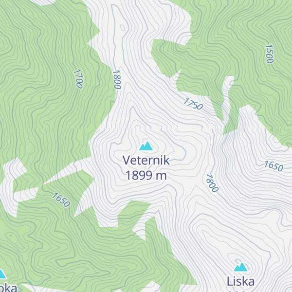 Map of Veternik