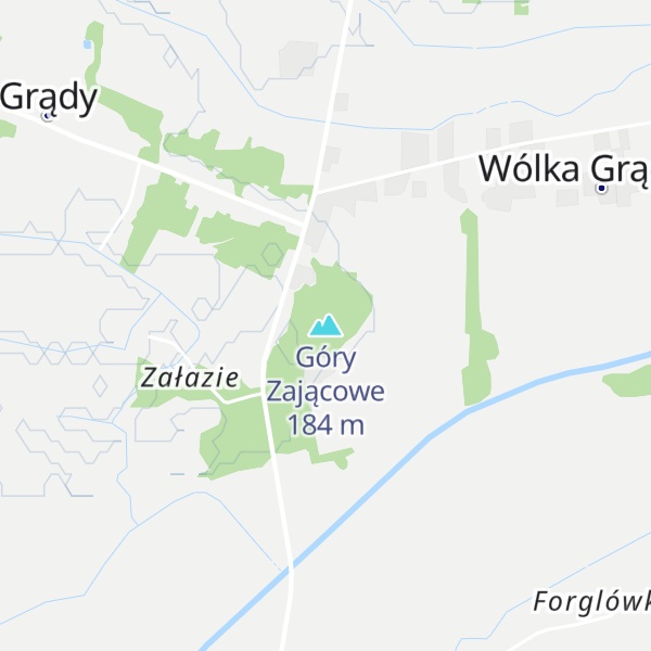 Map of Góry Zającowe