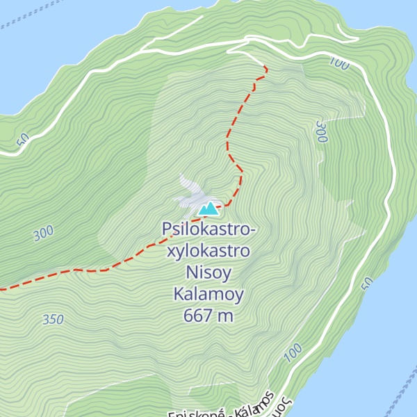 Map of Psilokastro-xylokastro Nisoy Kalamoy
