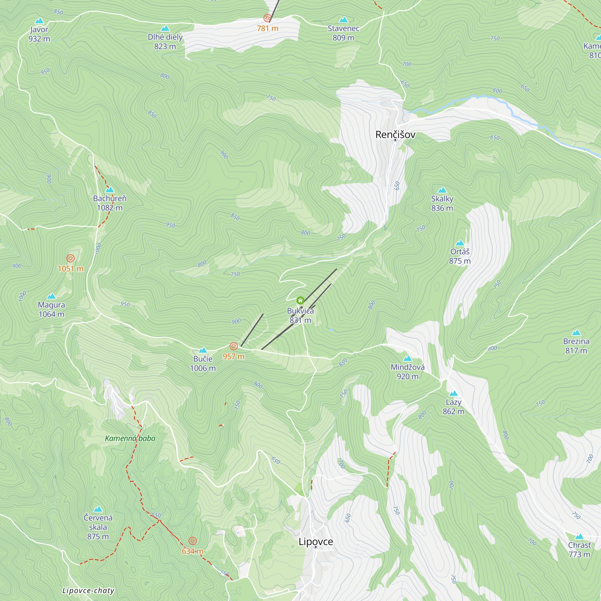 Bukvica map