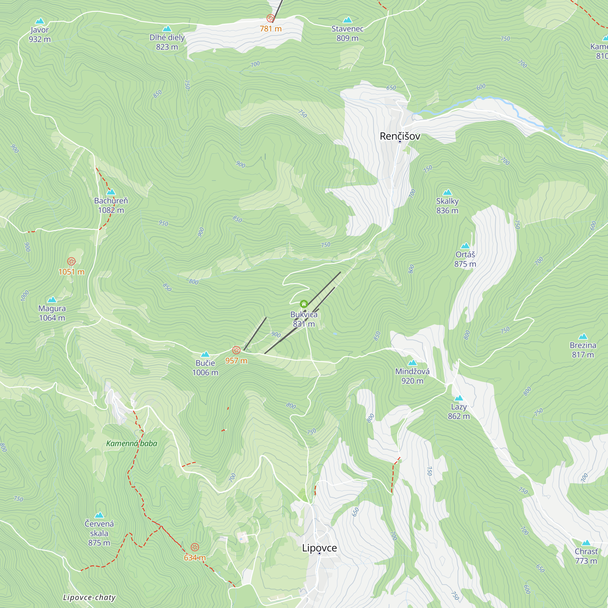 Bukvica map