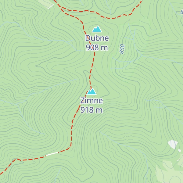 Map of Zimne