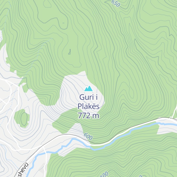 Map of Guri i Plakës