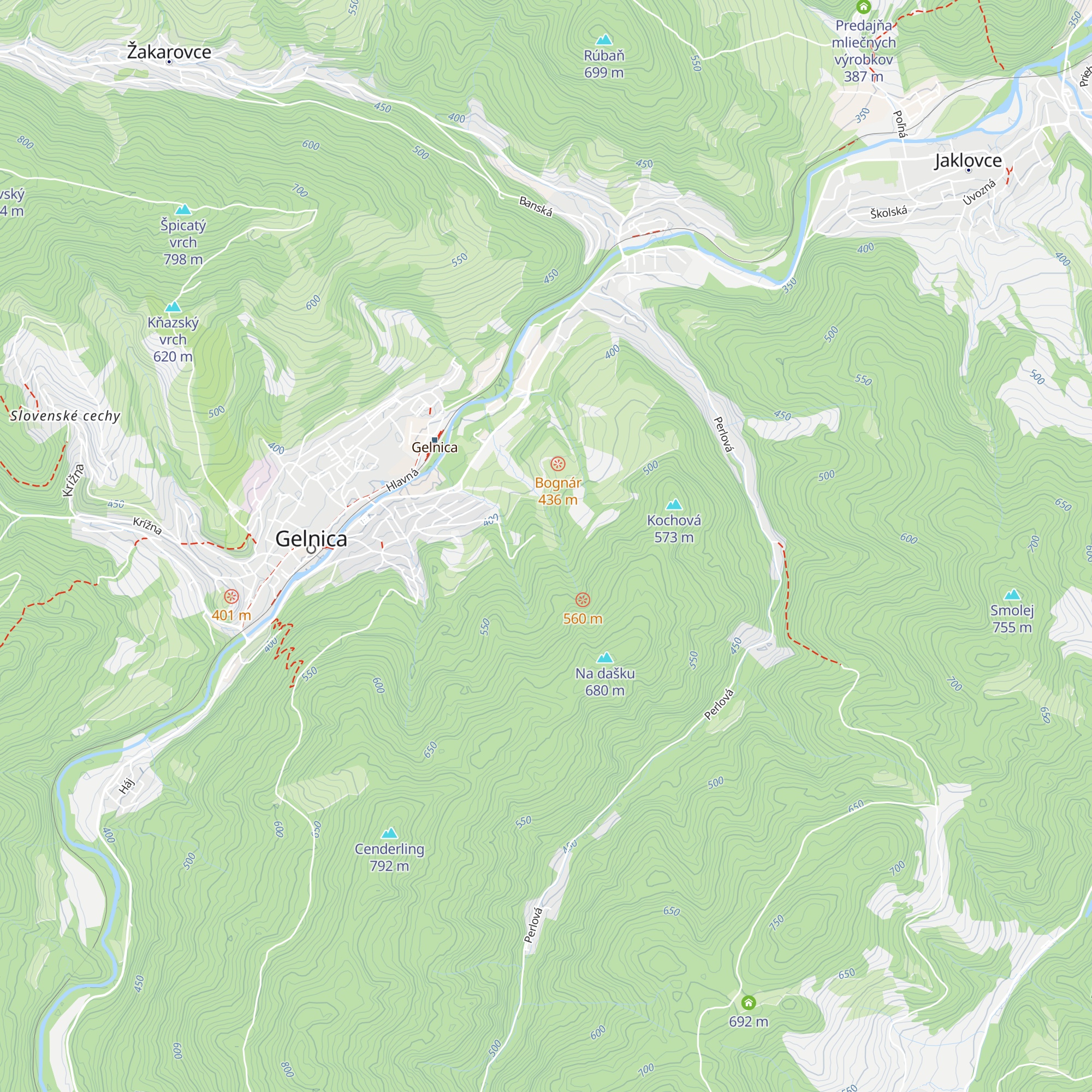 Chata Viktoria map