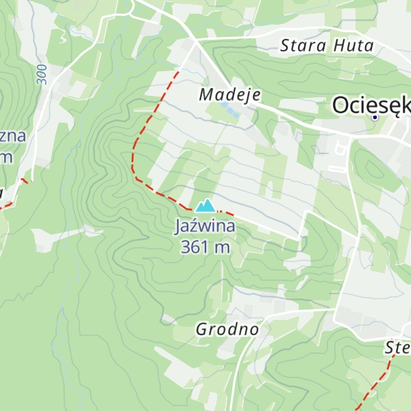 Map of Jaźwina