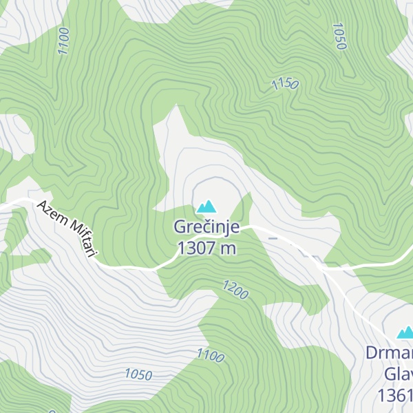 Map of Grečinje