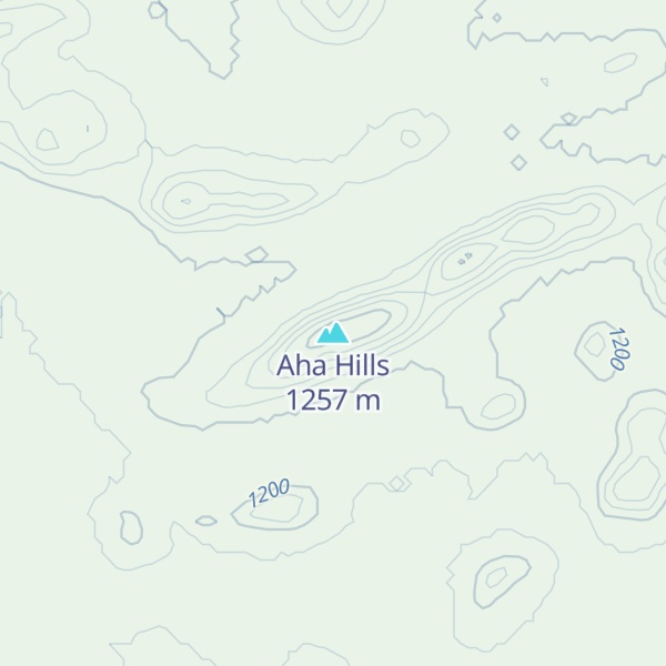 Map of Aha Hills