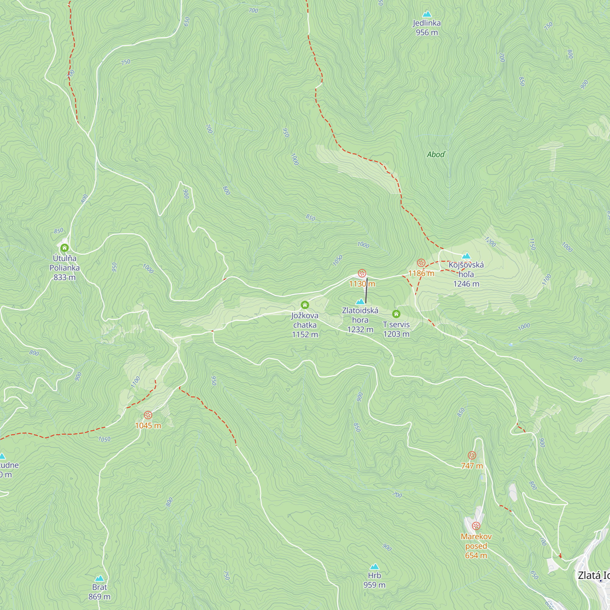 Jožkova chatka map