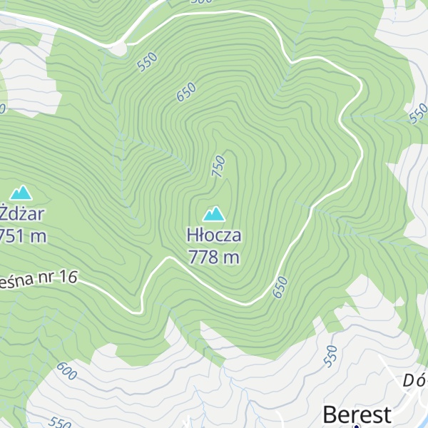 Map of Hłocza