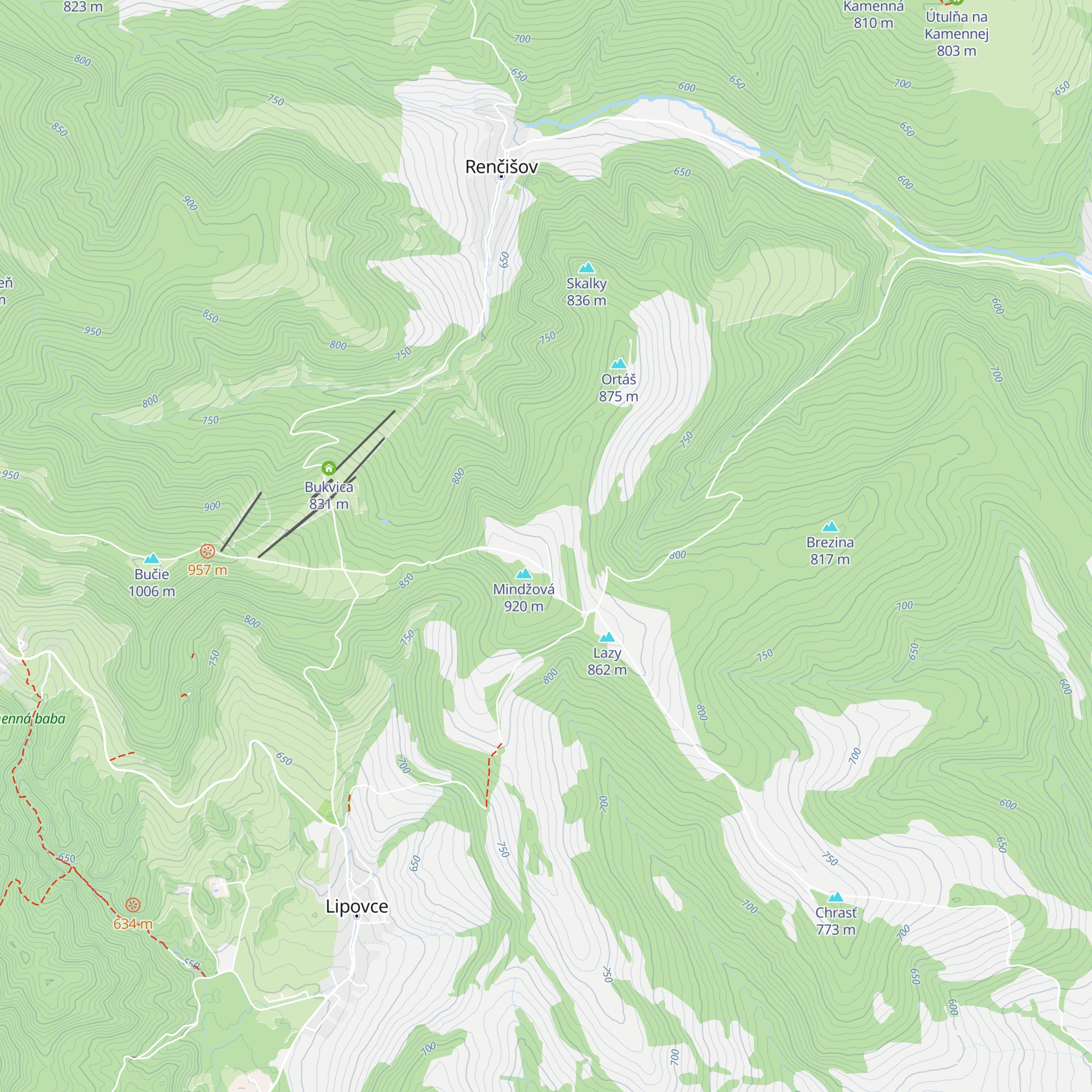 Chotárna map