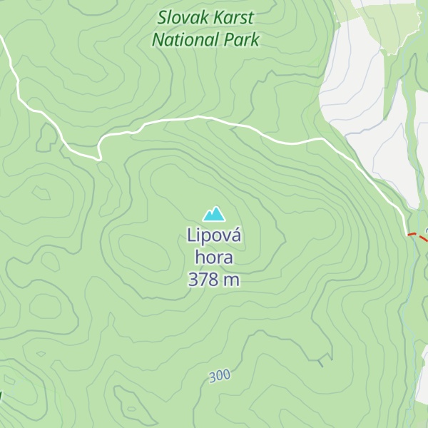 Map of Lipová hora