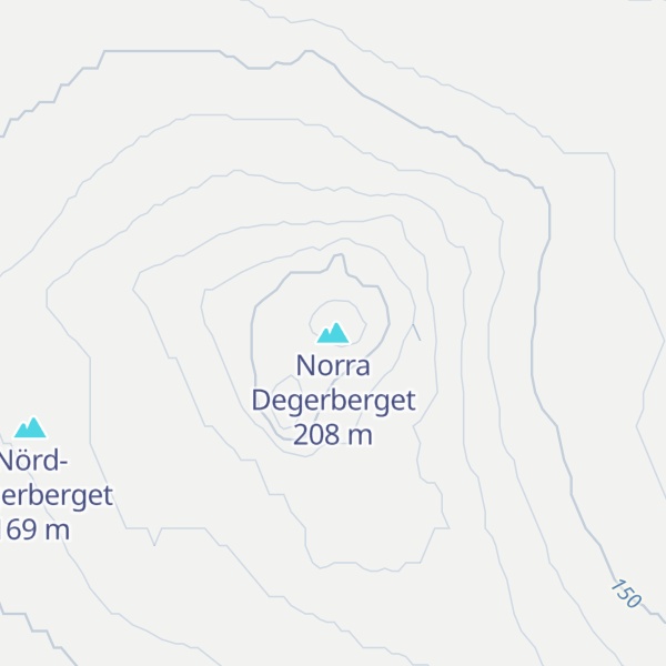 Map of Norra Degerberget