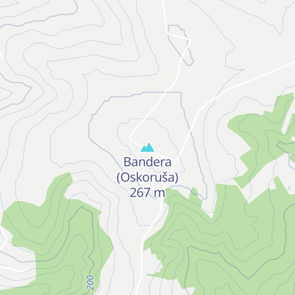 Map of Bandera (Oskoruša)