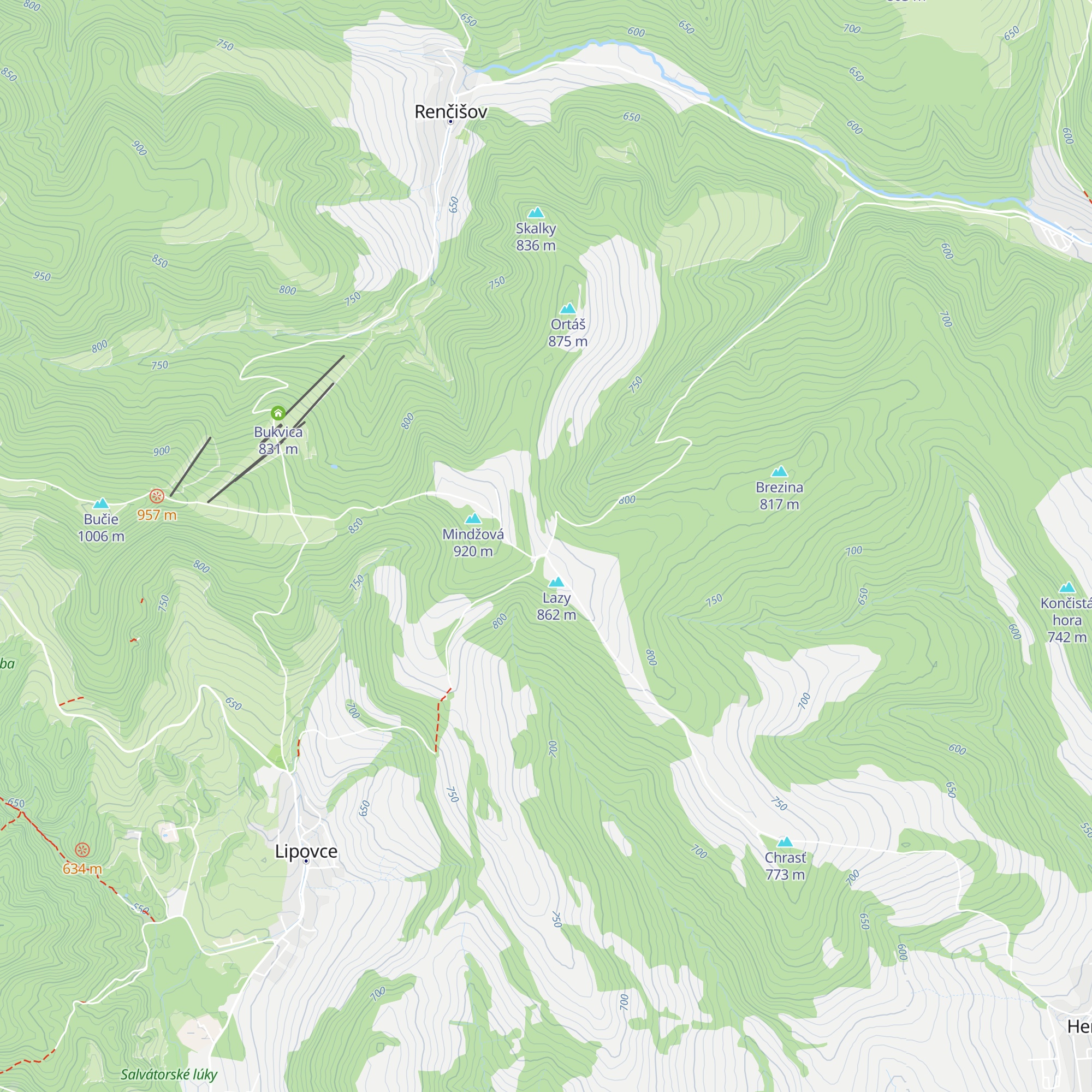 Pahorek map