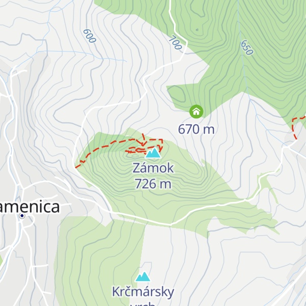 Map of Zámok