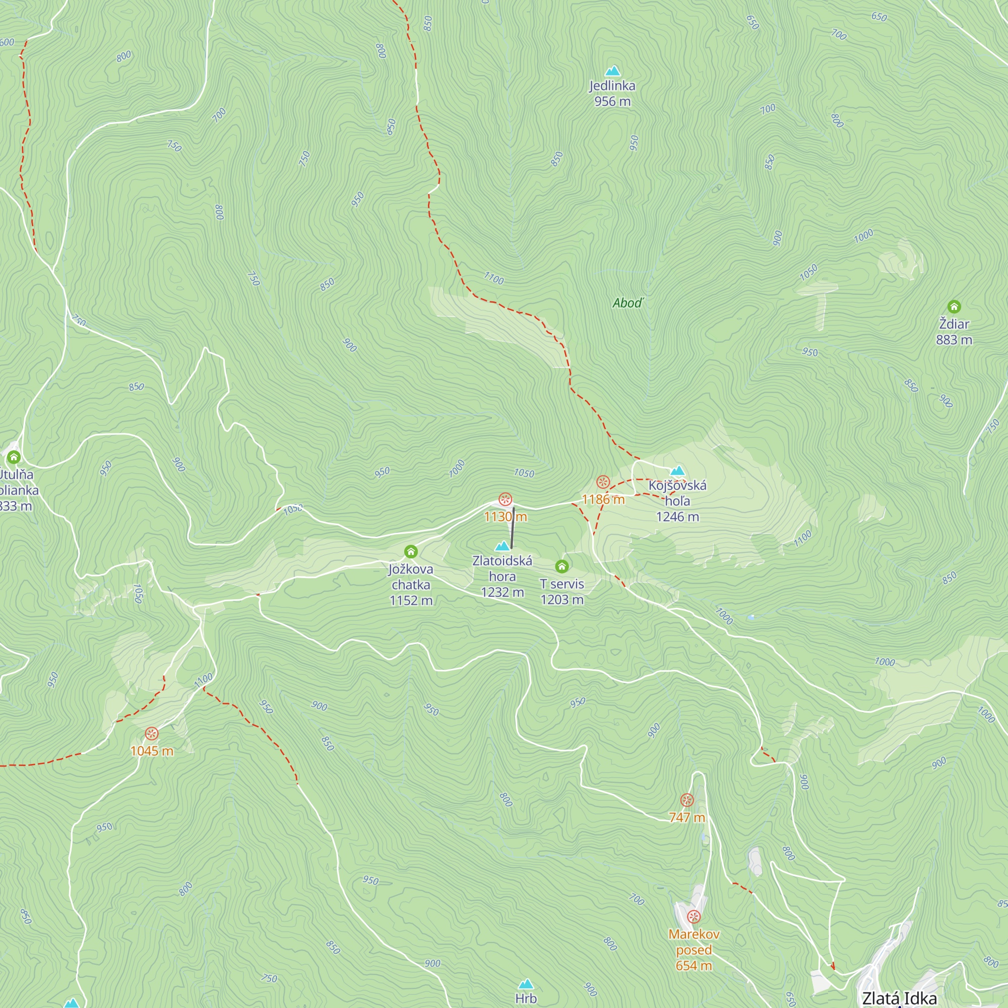 Chata Erika map