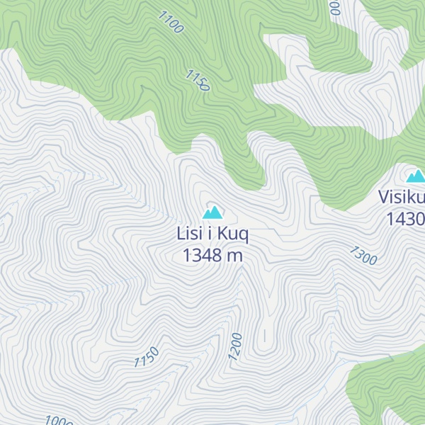 Map of Lisi i Kuq