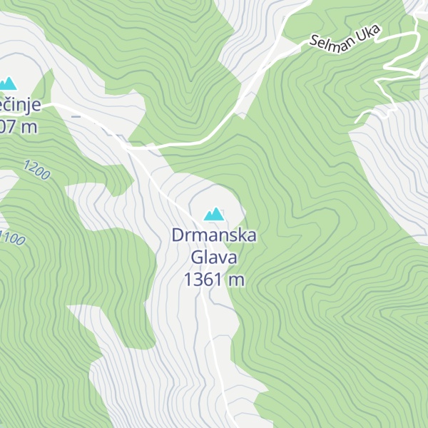 Map of Drmanska Glava