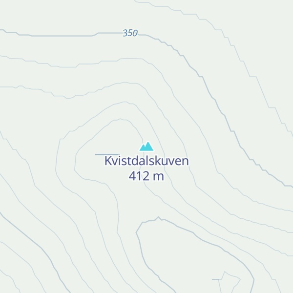 Map of Kvistdalskuven