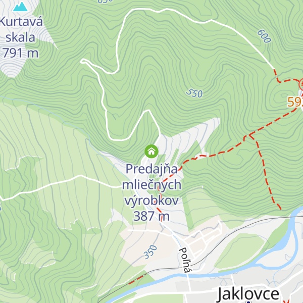Map of Predajňa mliečnych výrobkov