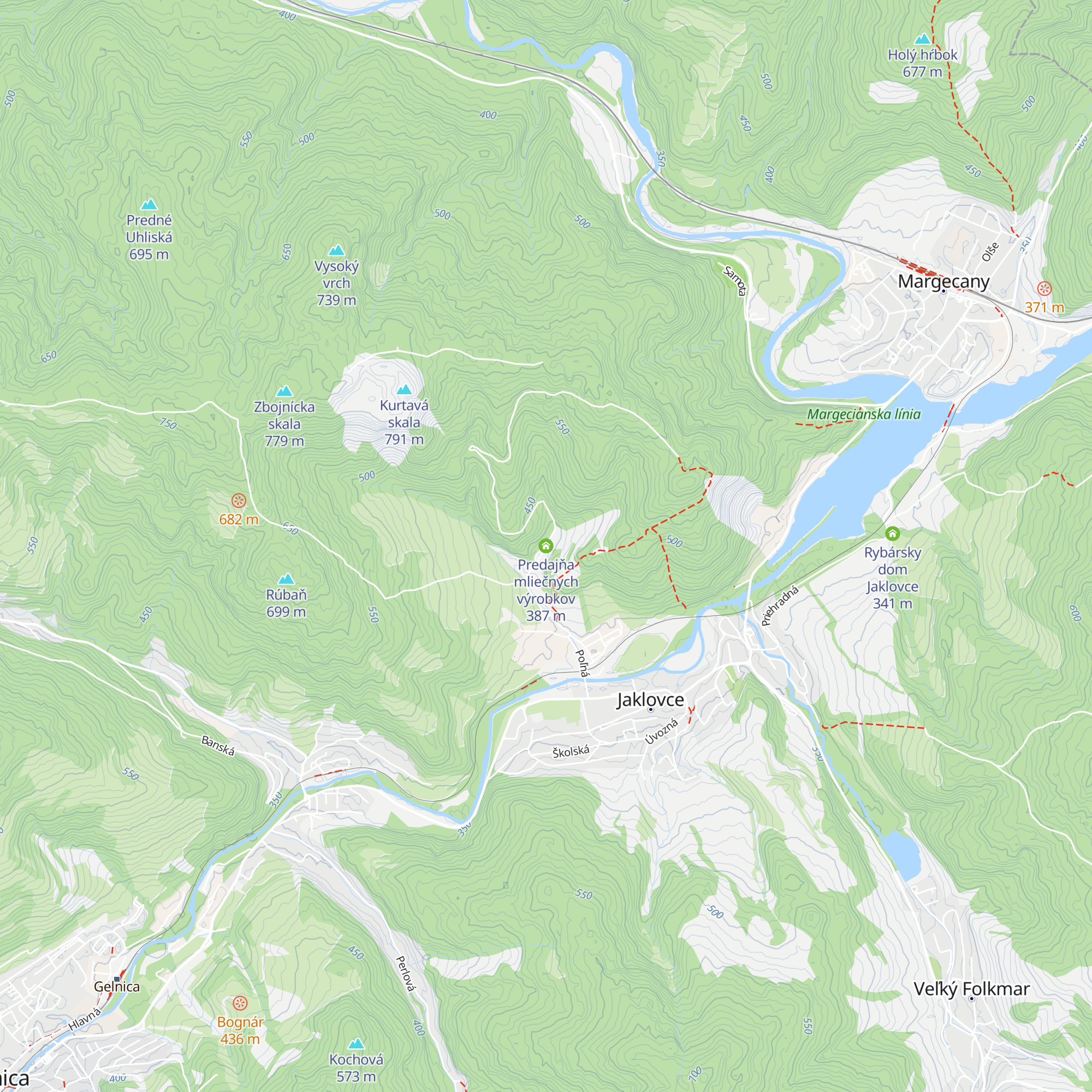 Predajňa mliečnych výrobkov map