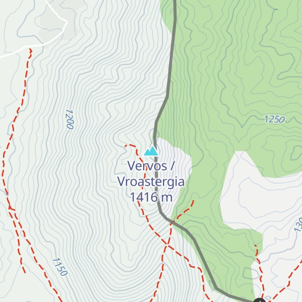 Map of Vervos / Vroastergia