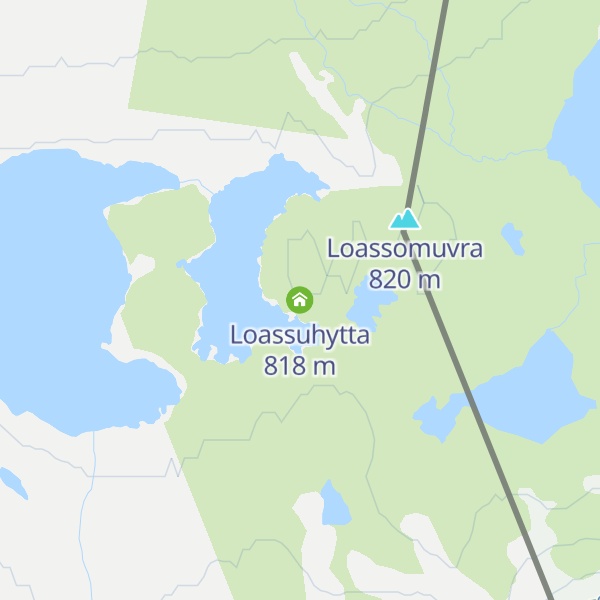 Map of Loassuhytta