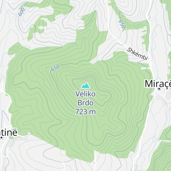 Map of Veliko Brdo